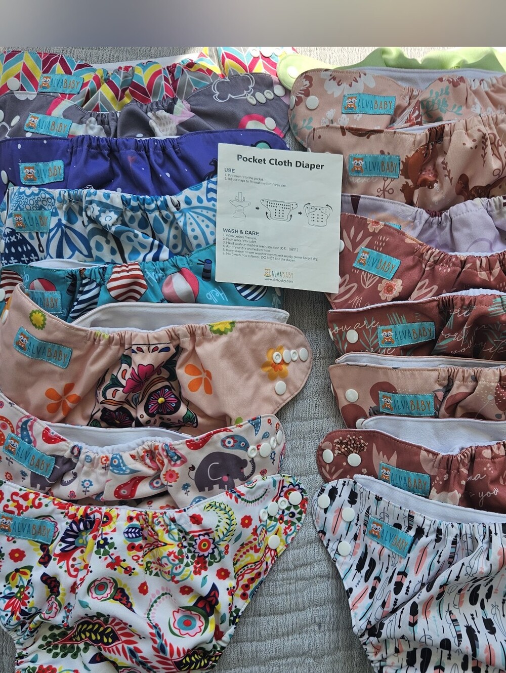 Alva Baby Pocket Cloth Diaper